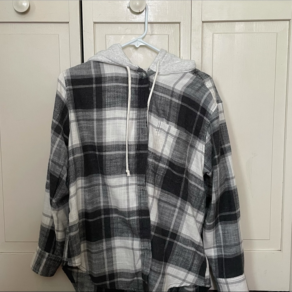 Ae women’s flannel with hoodie
